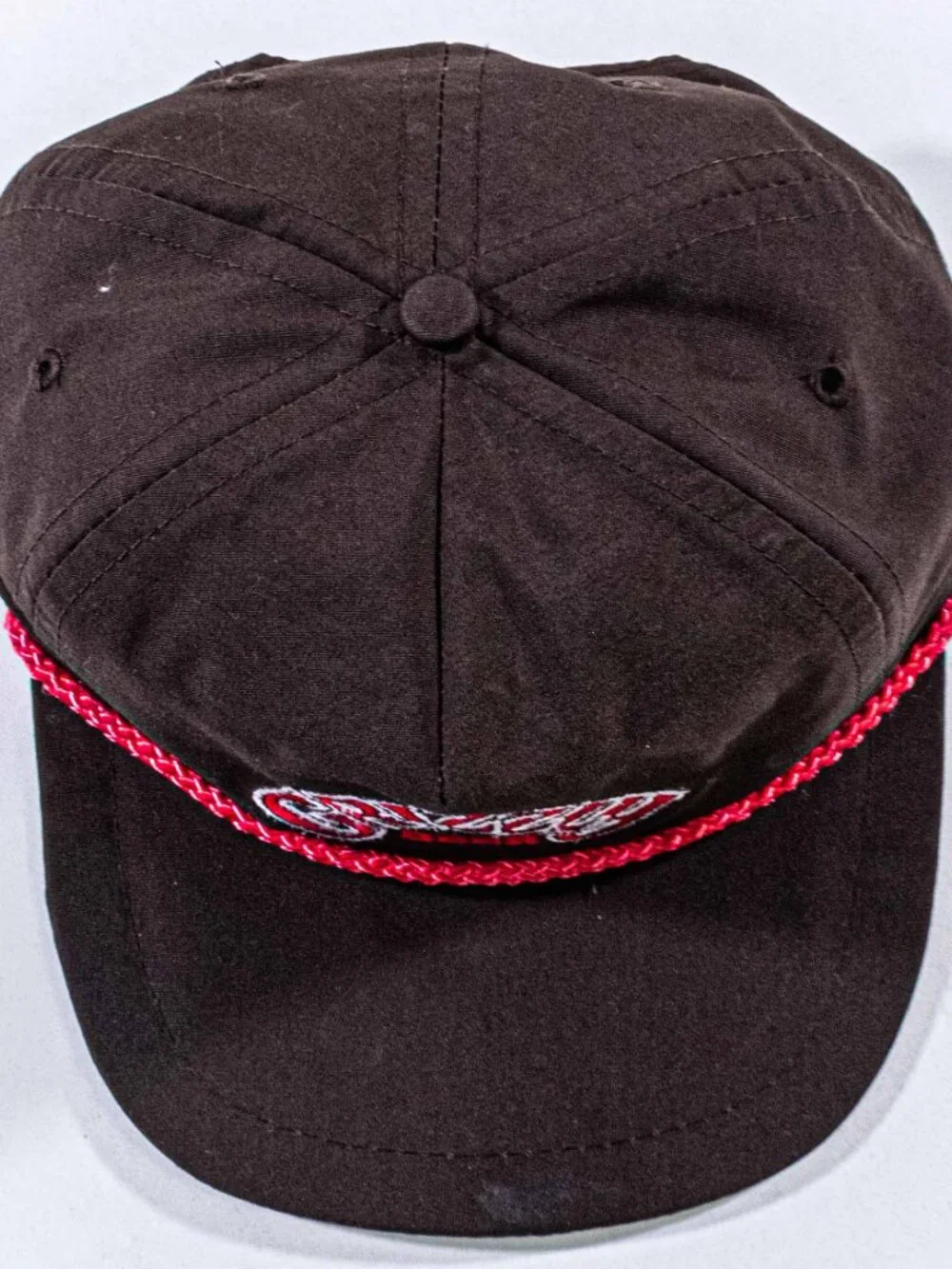 Vintage 80s Grizzly Beer Rope Snapback Hat Canadian Lager Cap